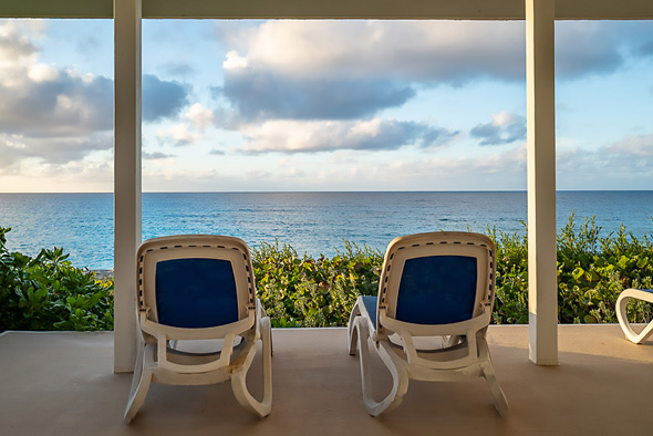 Relax in the lounge chairs