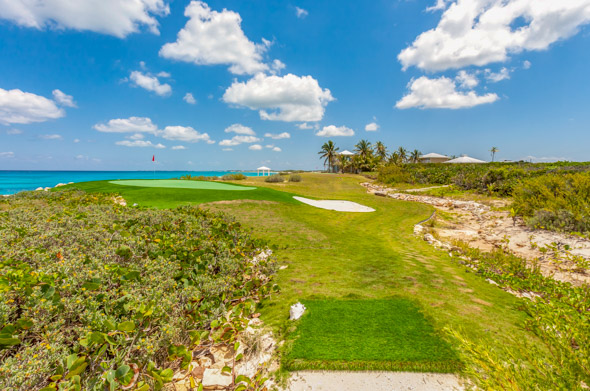 View from the far end of the golf course